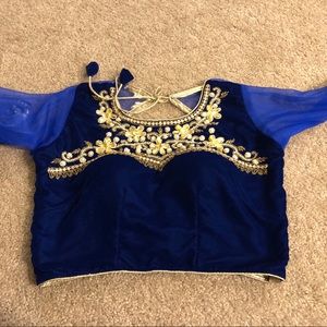 Brand new saree blouse with embellished details